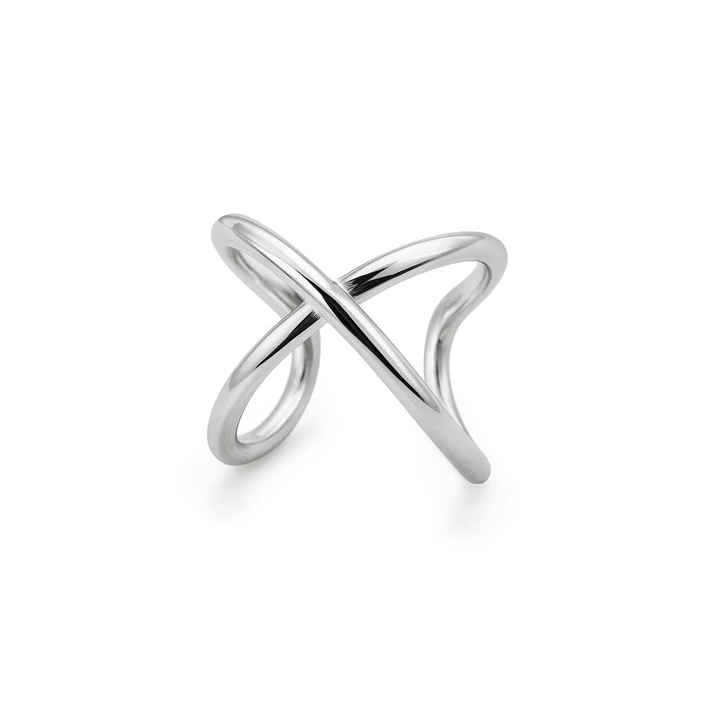 Grapa Cruzada Hecha a Mano Plata .925