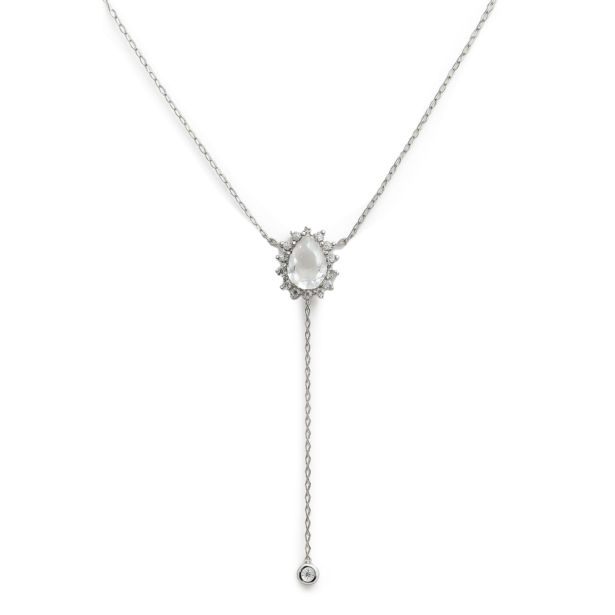 COLLAR CUARZO PLATA .925