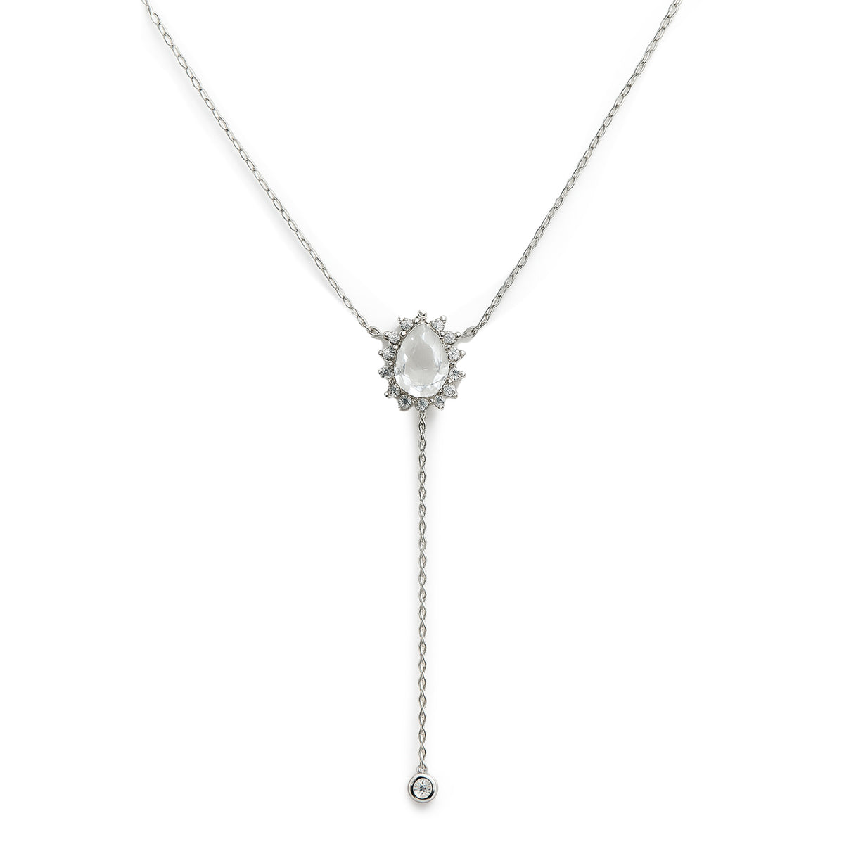 COLLAR CUARZO PLATA .925