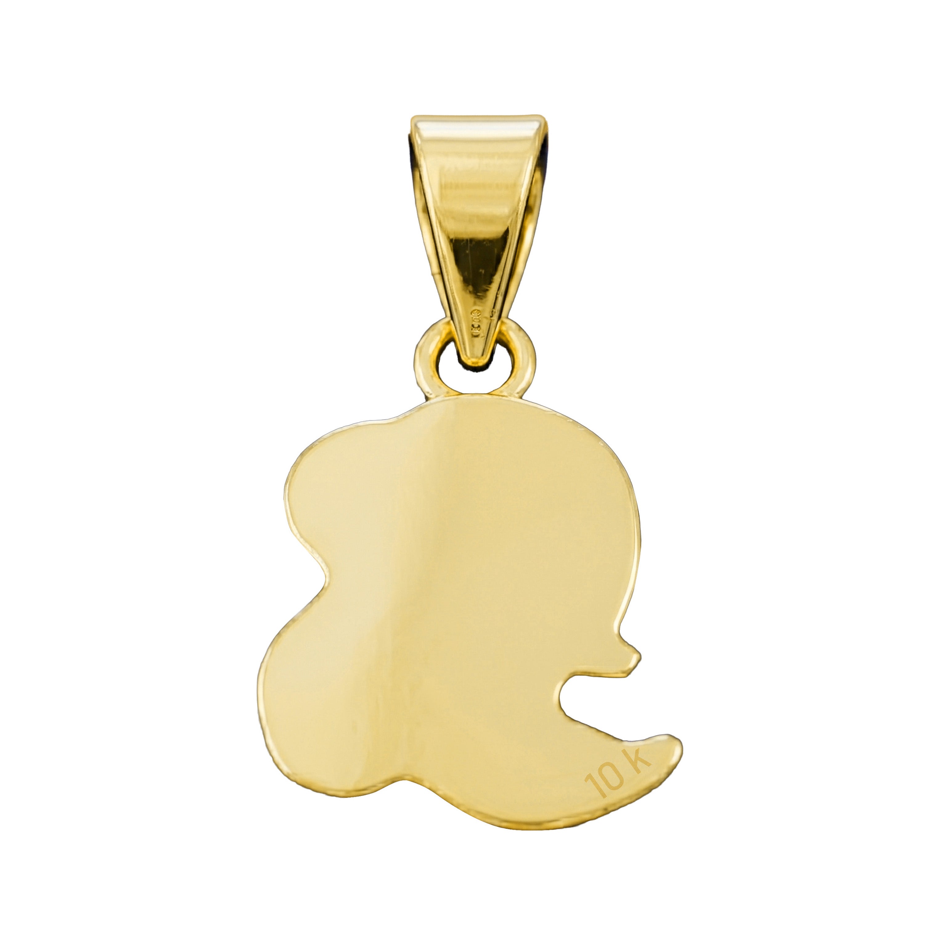 Dije Sirenita Caricatura con Esmalte Oro 10K