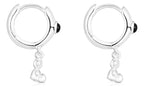 Arracada Huggies Inspirado Osos 1:1 con Onix Plata .925