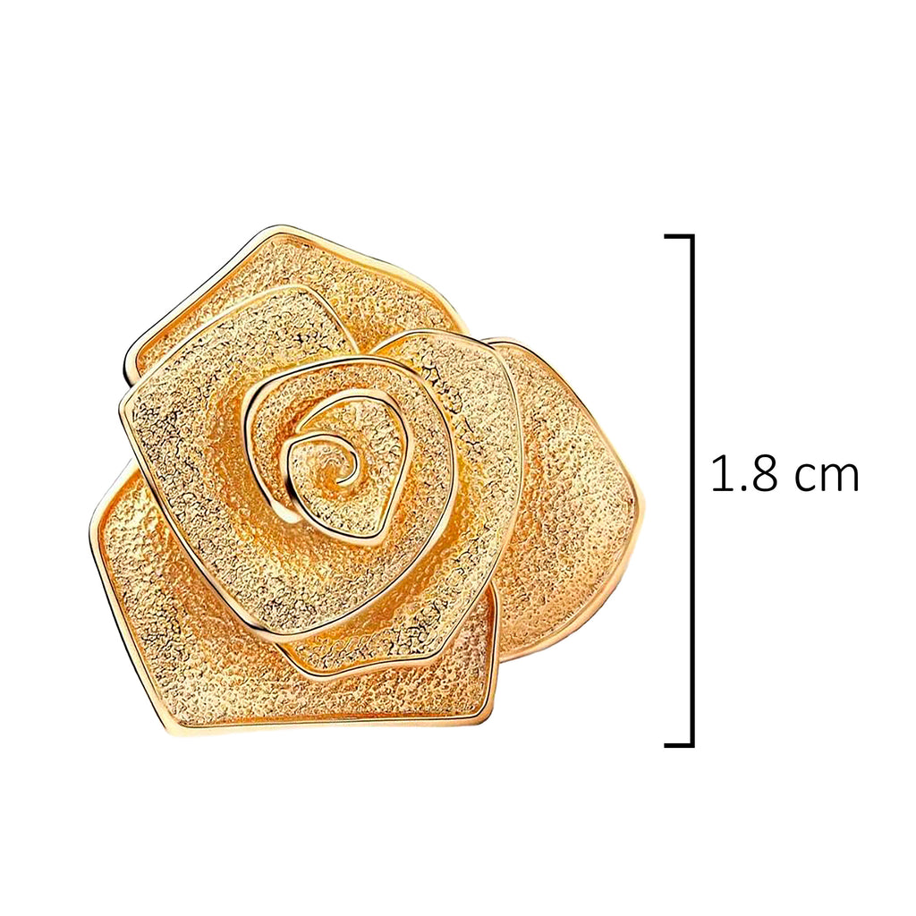 Charm Inspirado Pan 1:1 Rosa Dorada Grande, Plata .925