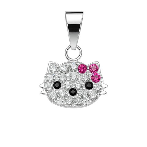 DIJE KITTY PLATA .925