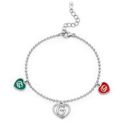 72 - Pulsera inspirada GG  Plata .925