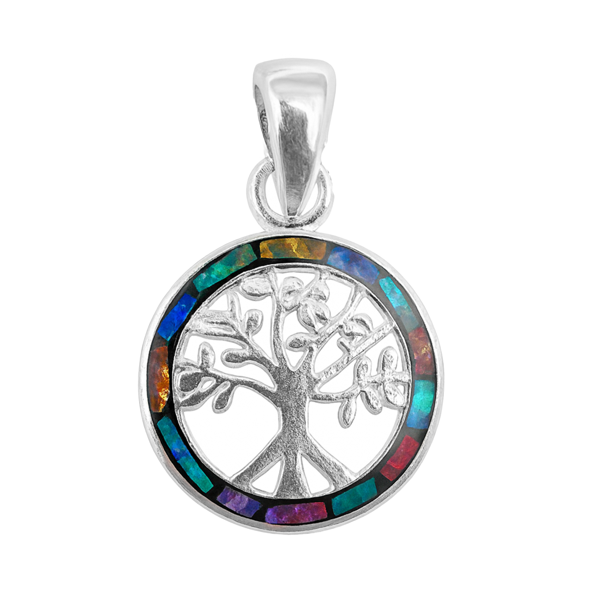 Dije Árbol de la Vida con Ópalo Plata .925