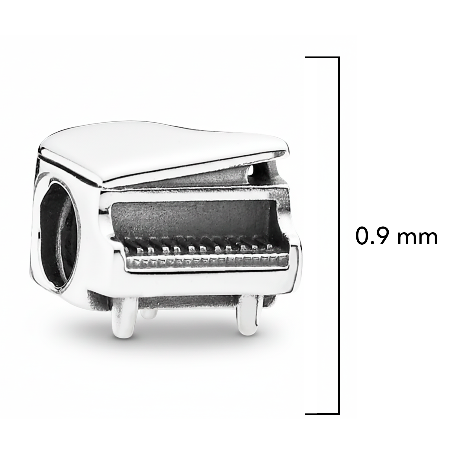 Charm Inspirado Pan 1:1 Piano Plata .925