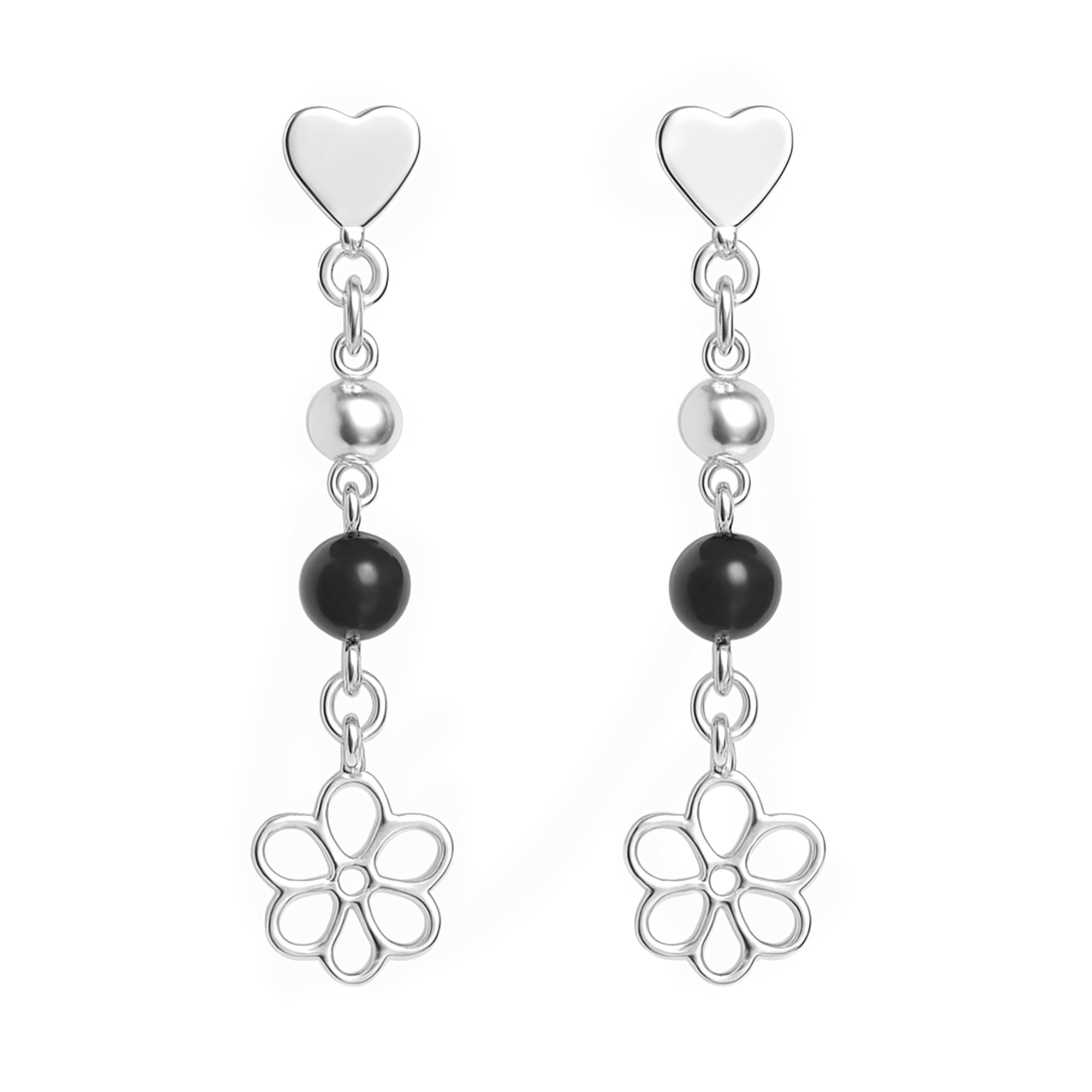 Arete flor Plata .925