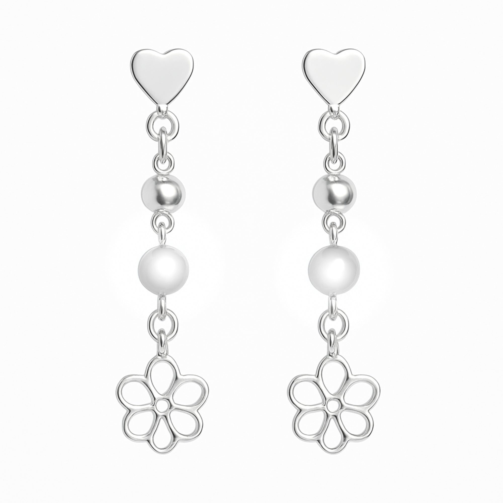 Arete flor Plata .925