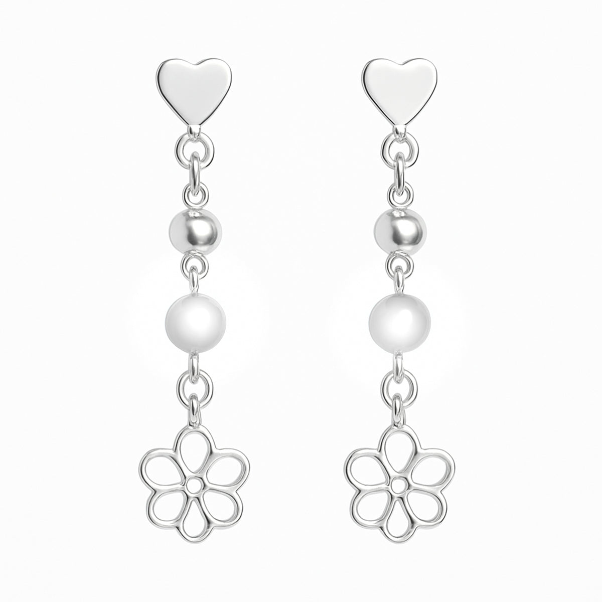 Arete flor Plata .925