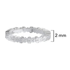 Anillo Osos 1:1 Osos Lisos Plata .925 con Baño de Rodio