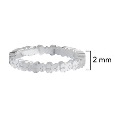 Anillo Osos 1:1 Osos Lisos Plata .925 con Baño de Rodio