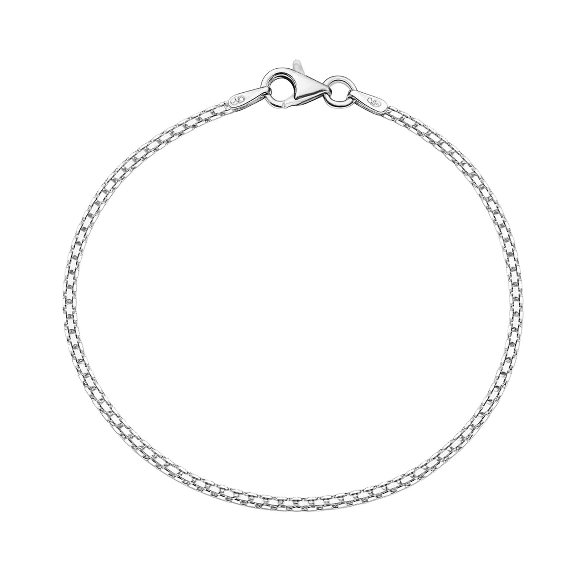 Pulsera Tejido Bismark 2 mm Plata .925