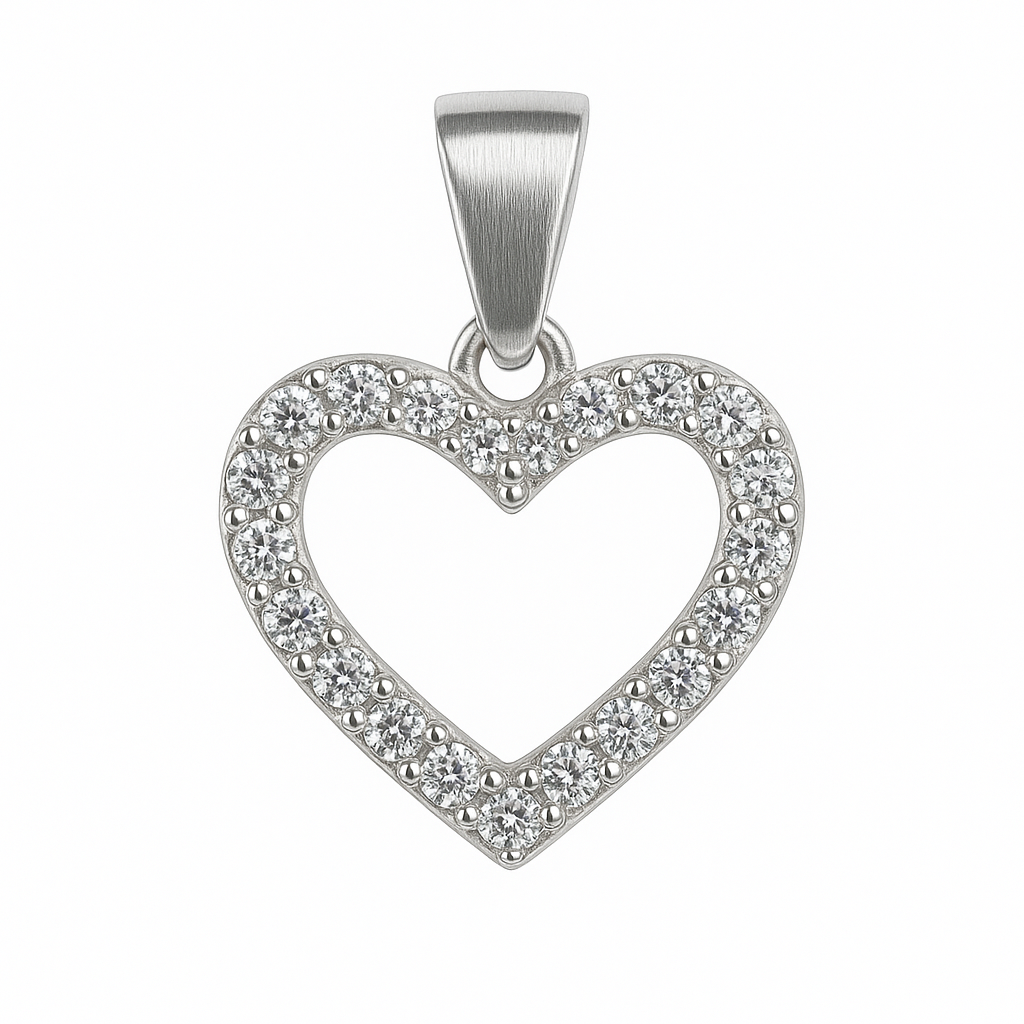 Dije corazón Plata .925