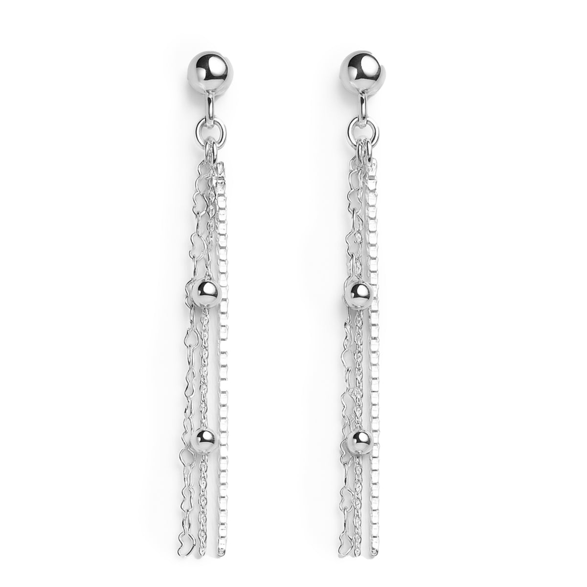 Arete largo Plata .925