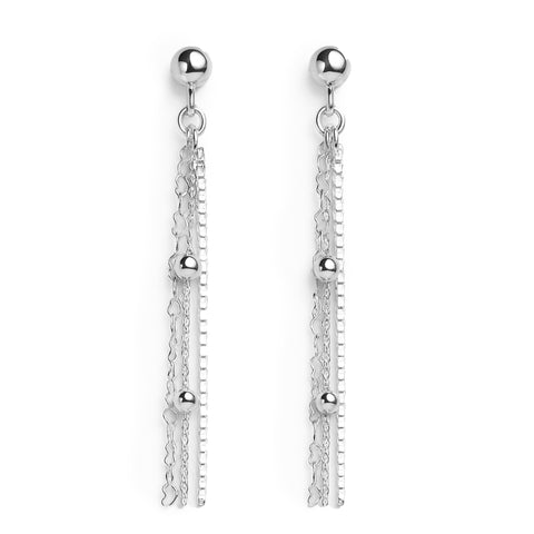 Arete largo Plata .925