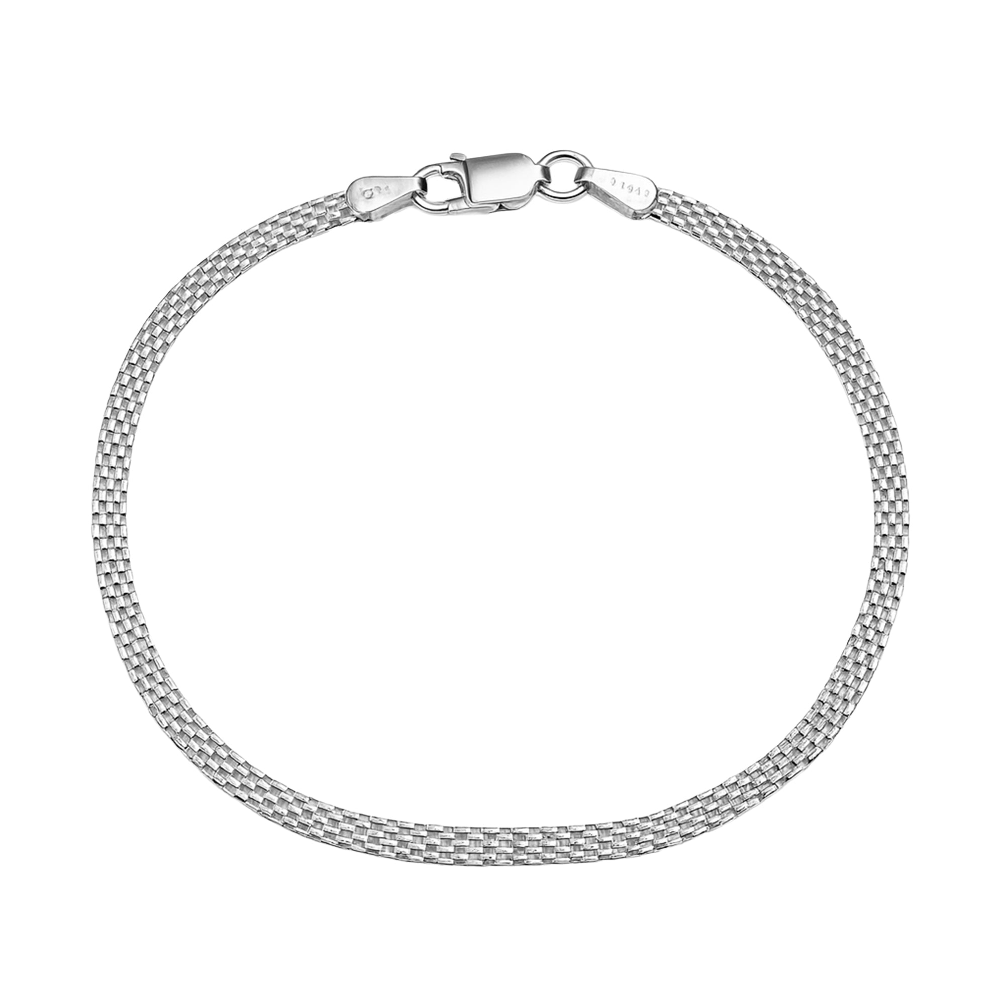 Pulsera Estilo Bismark 2.6 mm Plata .925