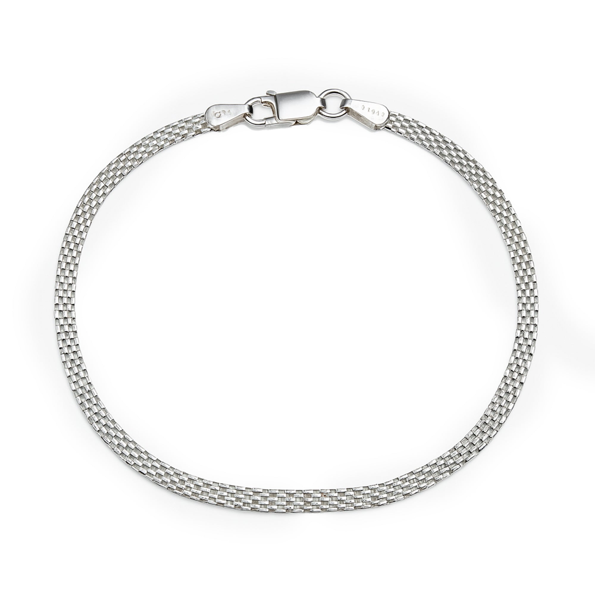 78 - Pulsera tejida Plata .925