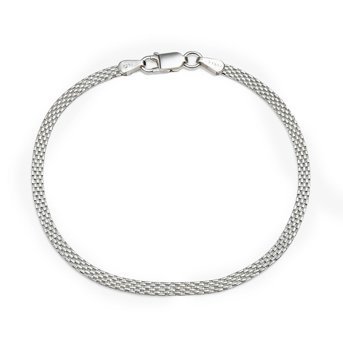 78 - Pulsera tejida Plata .925