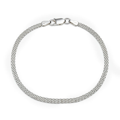78 - Pulsera tejida Plata .925
