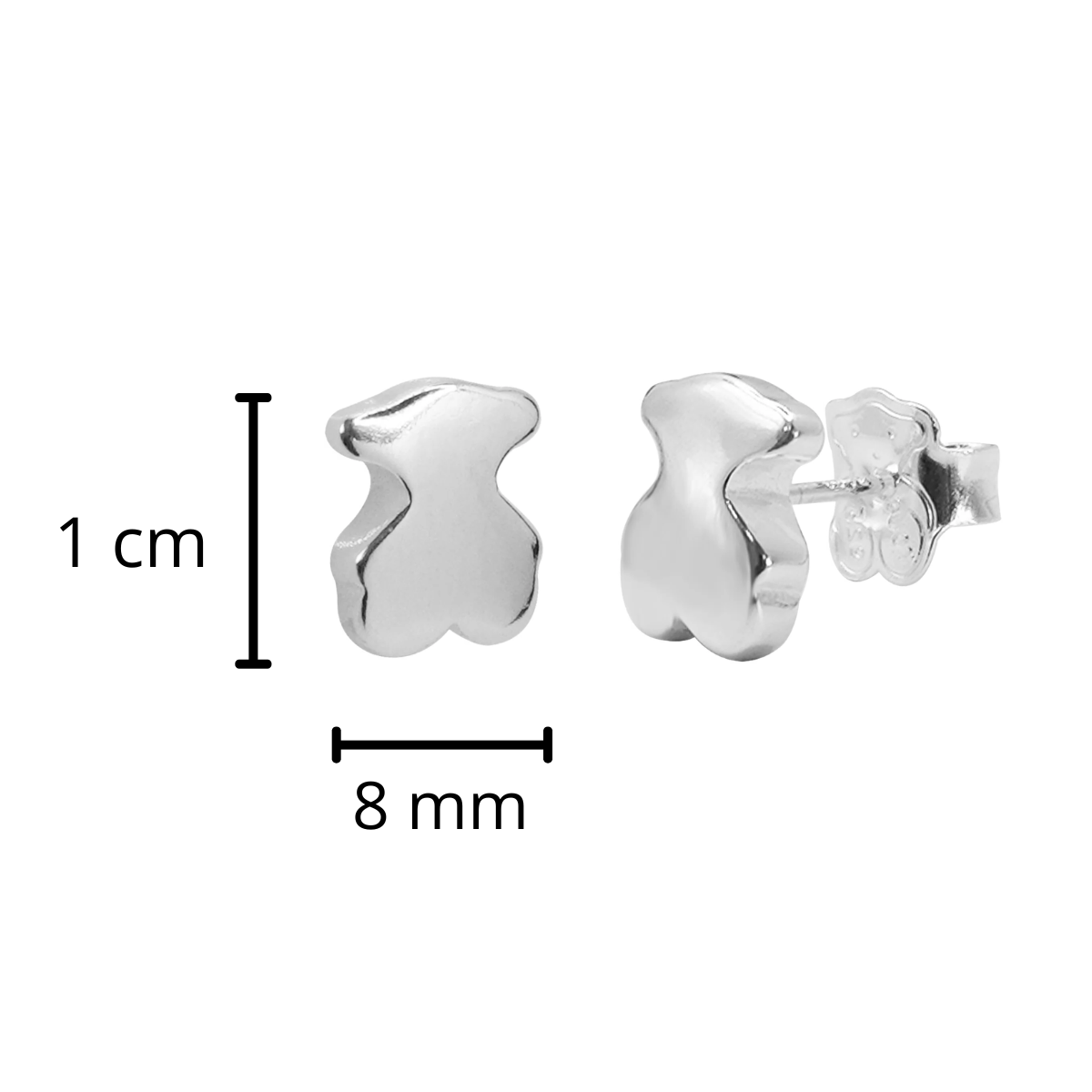 Broquel Inspirado Osos 1.1 Bombeado Plata .925