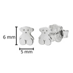 Broquel Inspirado Osos 1:1 Liso Plata .925