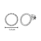 Broquel Inspirado Osito en Circulo Plata .925