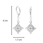 Arete Mediano Nudo de Bruja y Lunas Plata .925