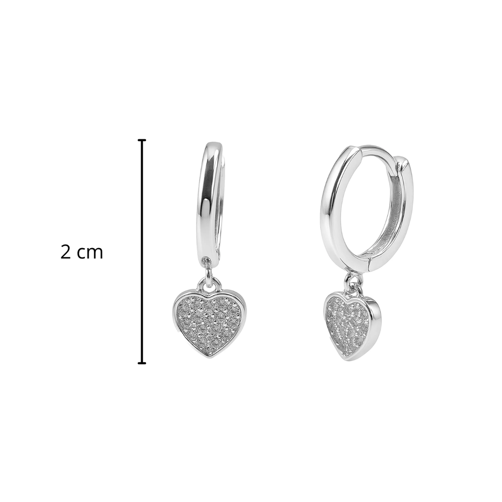 Huggies Dije de Corazon con Micro Circonias Plata .925