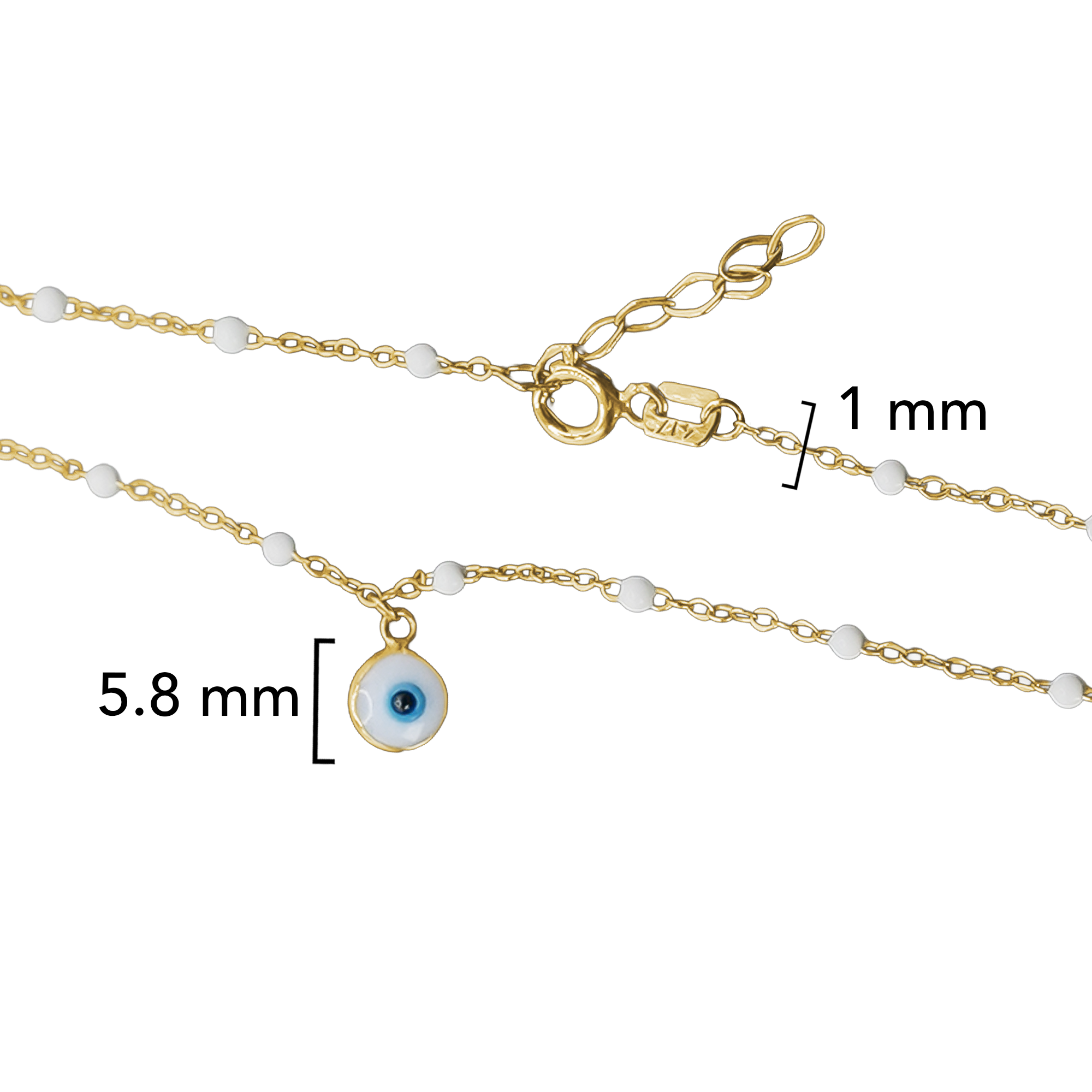 Pulsera Ojo Turco Oro 10K