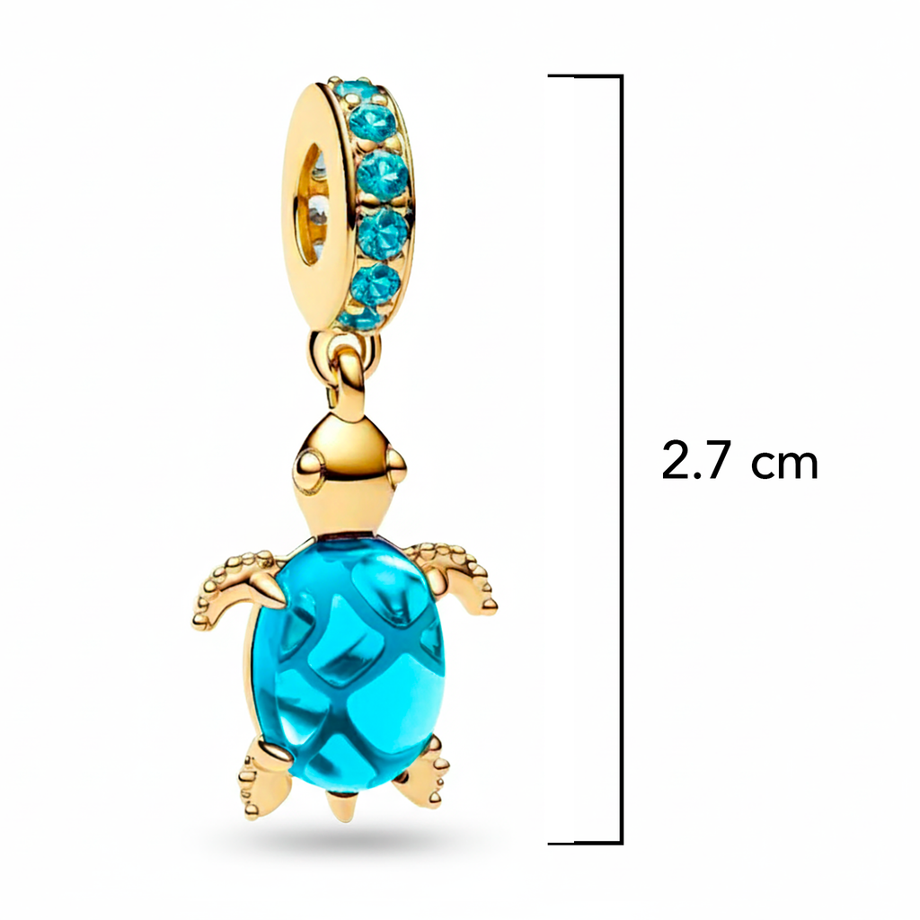 Charm Inspirado Pan 1:1 Tortuga Plata .925
