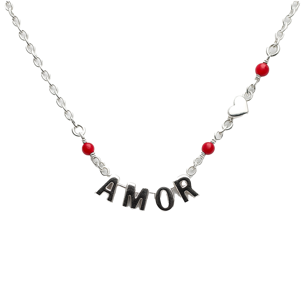 COLLAR AMOR PLATA .925