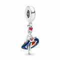 Charm Inspirado Pan 1:1 Bailarina de Can Can Plata .925