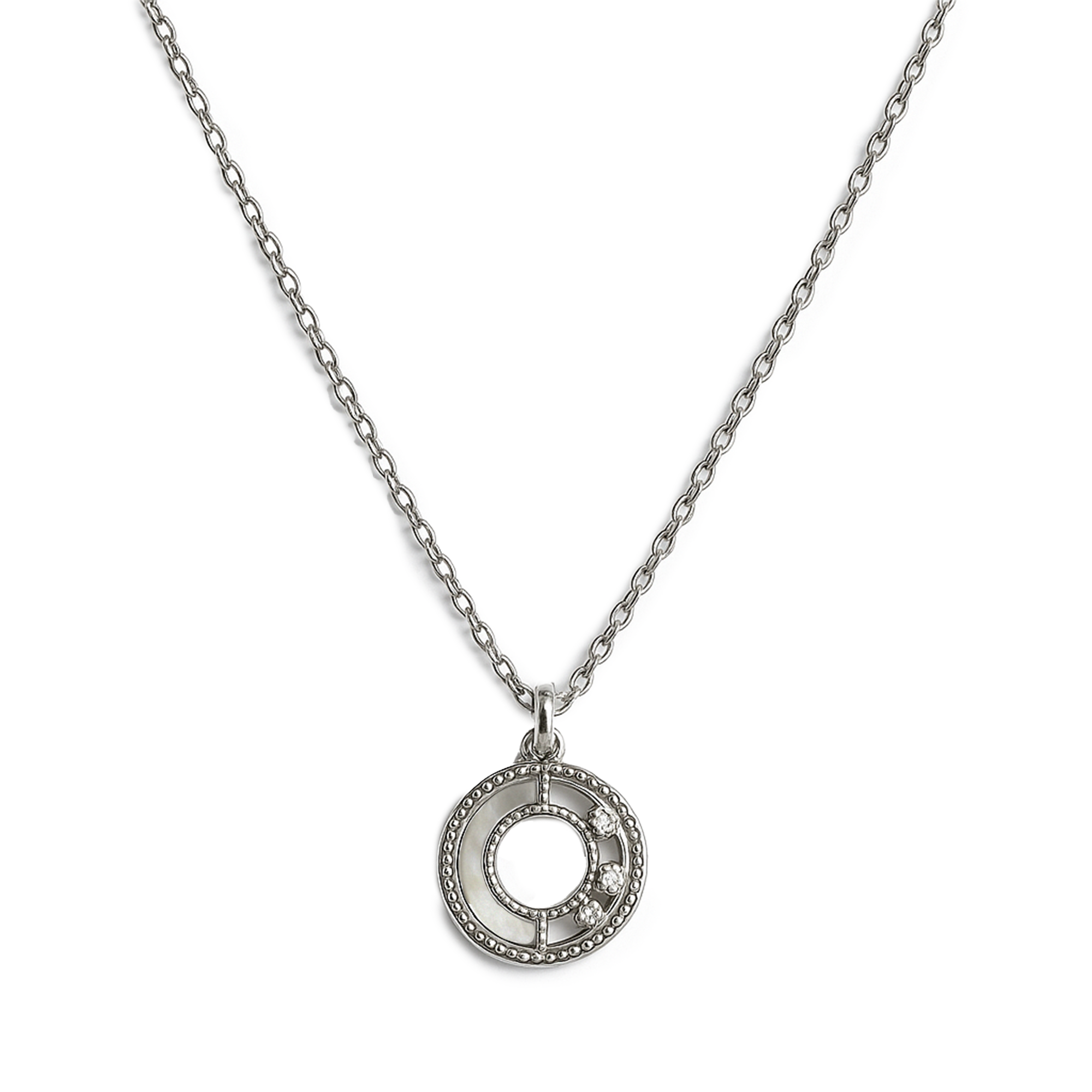 COLLAR CIRCONIA PLATA .925