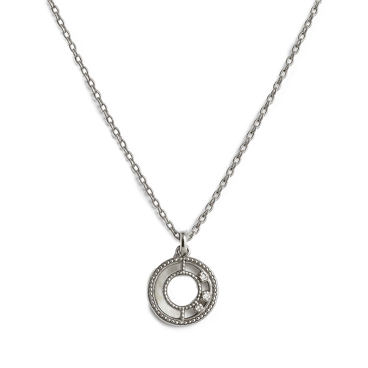 COLLAR CIRCONIA PLATA .925