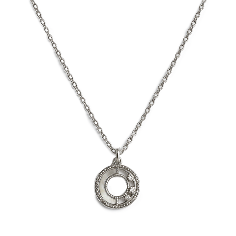 COLLAR CIRCONIA PLATA .925