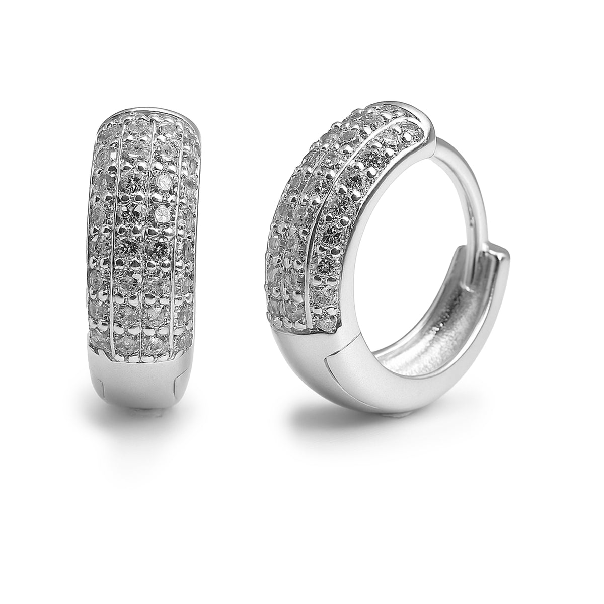 Huggies circonias Plata .925