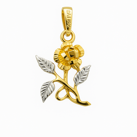 Dije flor Plata .925