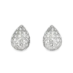 Arete Filigrana Gota Chica Colección Esencia Plata .925 con Baño de Rodio