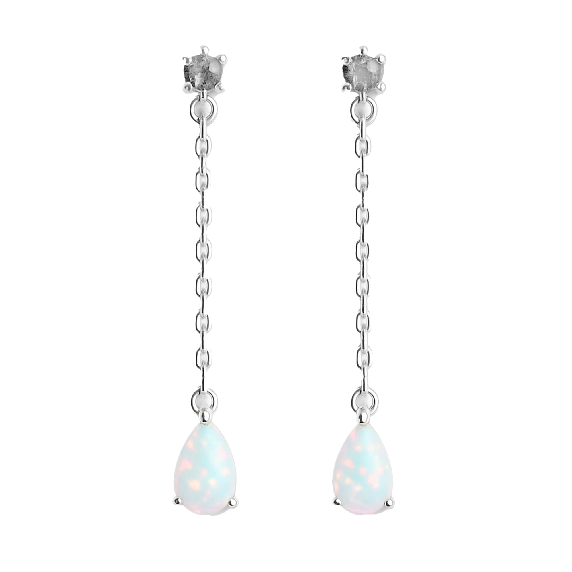 Arete largo Plata .925