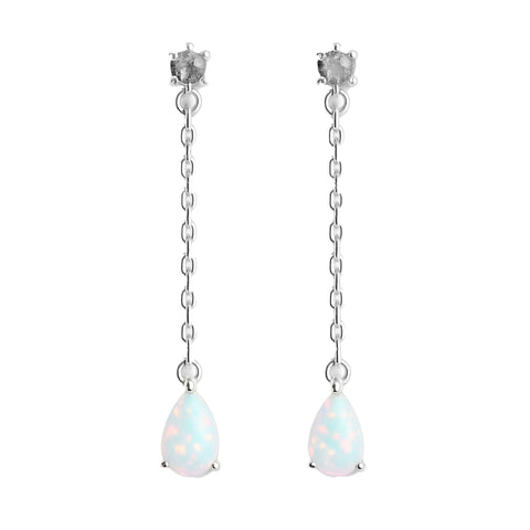 Arete largo Plata .925