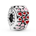 Charm Inspirado Pan 1:1 Corazones Plata .925