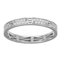 Anillo Cartier 1:1 Amor con Circonias, Plata .925 con Baño de Rodio