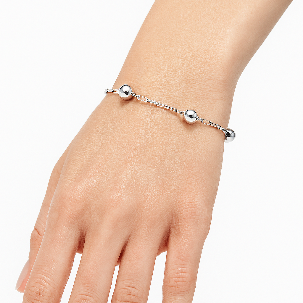 Pulsera lunetas Plata .925