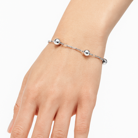 Pulsera lunetas Plata .925
