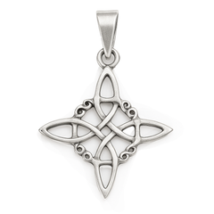 Dije Nudo de Bruja Oxidado Plata .925