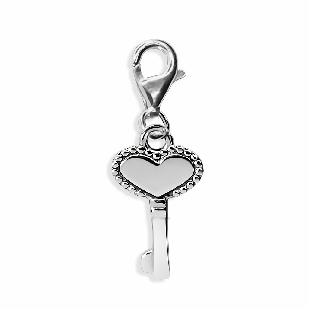 Charm Inspirado Pan 1:1 Llave Corazon Plata .925