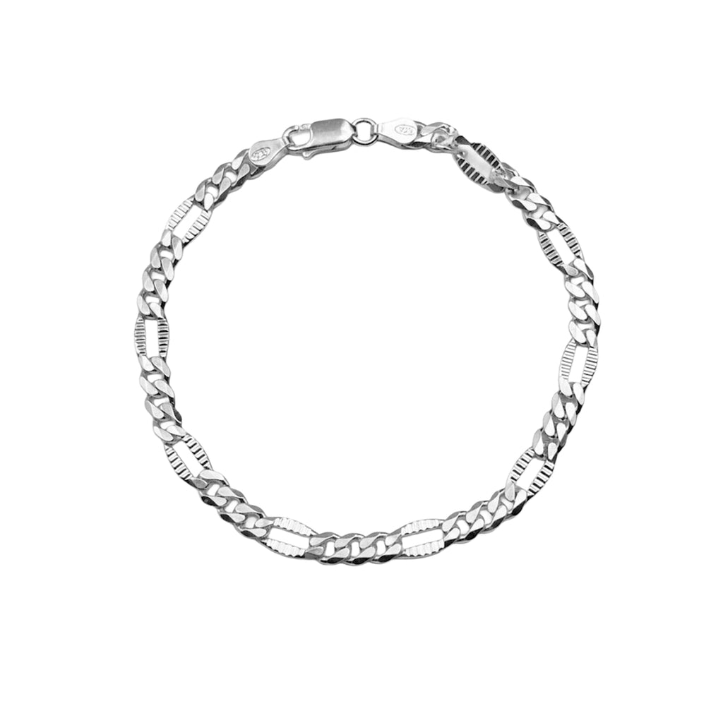 Pulso Cartier con Eslabon Diamantado Plata .925