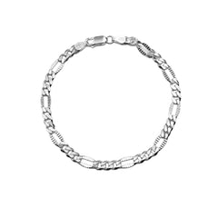 Pulso Cartier con Eslabon Diamantado Plata .925