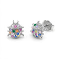 Broquel Catarina con Micro Circonias Plata .925 con Baño de Rodio