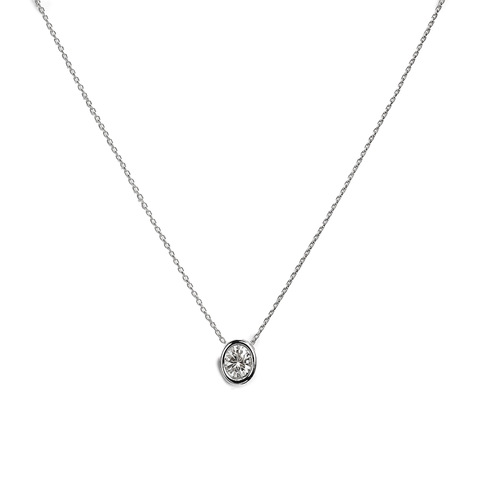 COLLAR CIRCONIA PLATA .925
